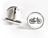 Bike Cufflinks silver 18mm cuff links