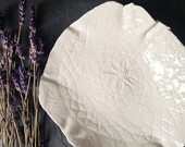 White Porcelain Olive Bowl Soap Dish Candle Holder Handmade Dining Entertaining Bowl Gift For Mom Mum Wedding Gourmet Gift Under 50
