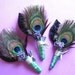 Peacock Wedding Boutonniere/Corsage