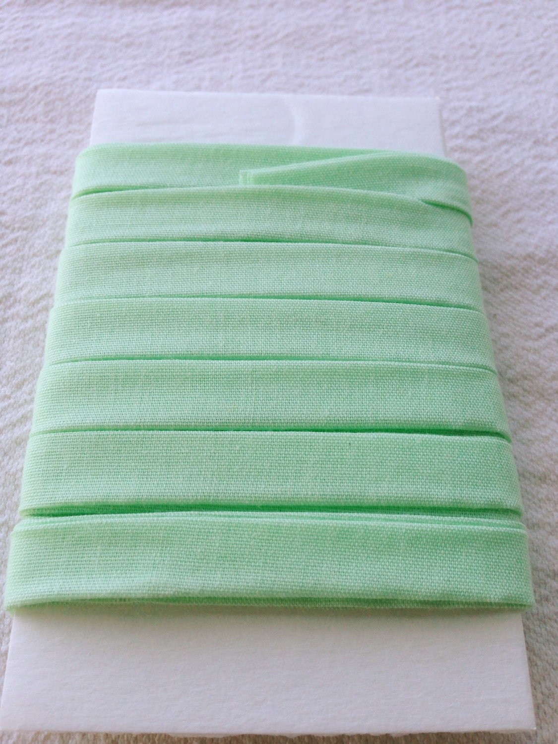 1/2 inch Double Fold Cotton Edging -- Mint Green -- 4 yards