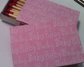 10 Matchbox Wedding Favors Baby Girl Baby Shower Pink