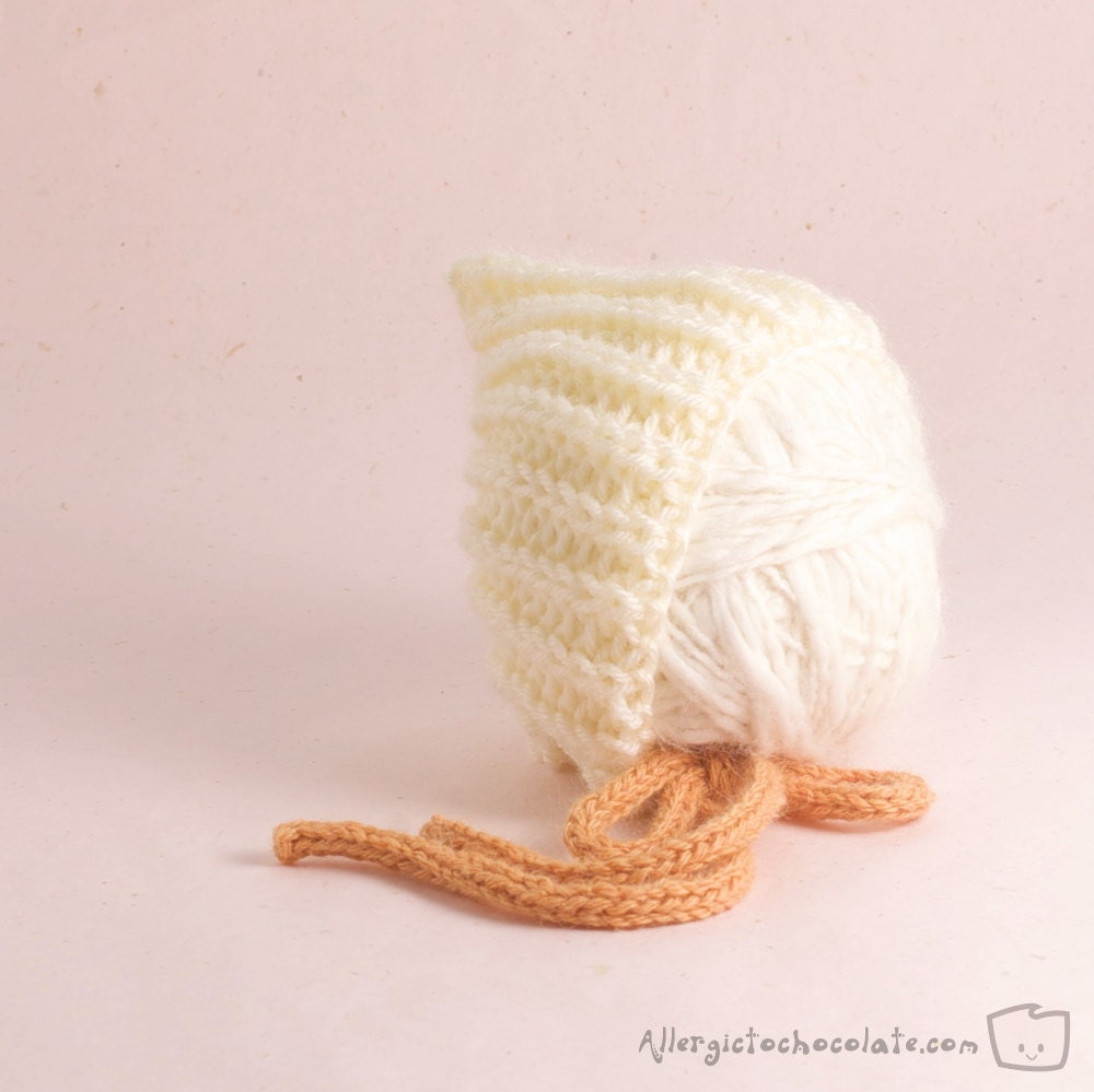 Vesper Hat - Eggshell/Light Orange