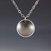Floating Hydrangea Petals Necklace - Sterling Silver