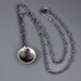 Etched Silver Dandelion Wish Necklace