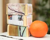 3 BIG bars Natural Cold Process CP Soap scented with essential oils