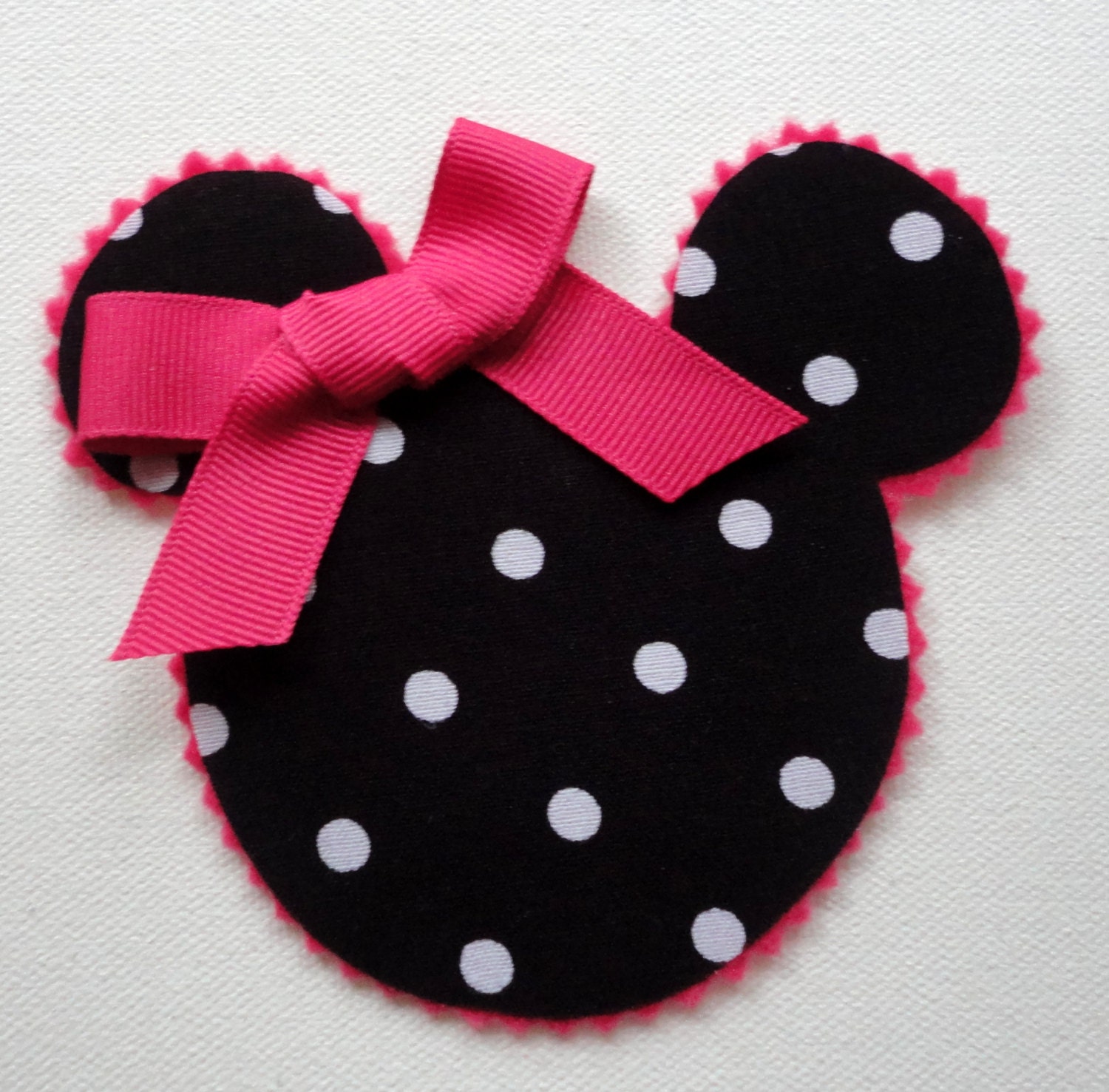 Mouse with Bow Iron On