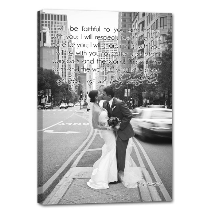 Wall Decor or Wall Art Photo to Canvas Art Personalized with Your Words 12X16