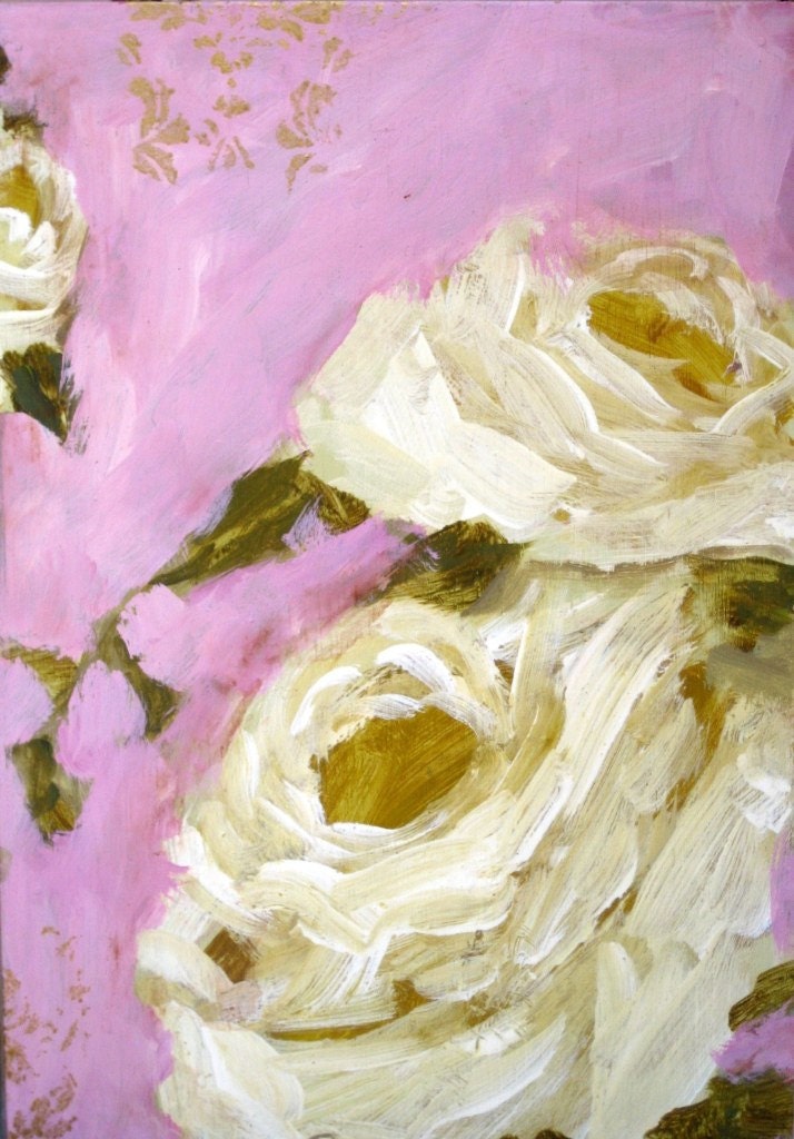 Soft pink with white roses