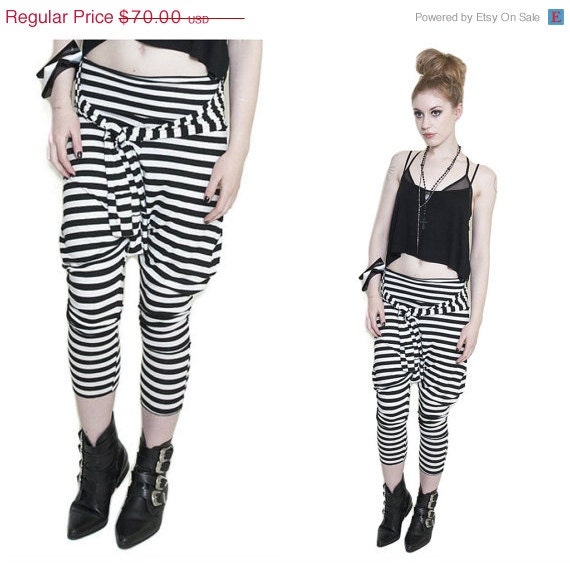 MEMORIAL DAY EVENT Babooshka Graphic Stripe Sleeve Slouch Pant