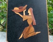 Wood Plaque from Israel - Wall hanging - wall art - wood art -