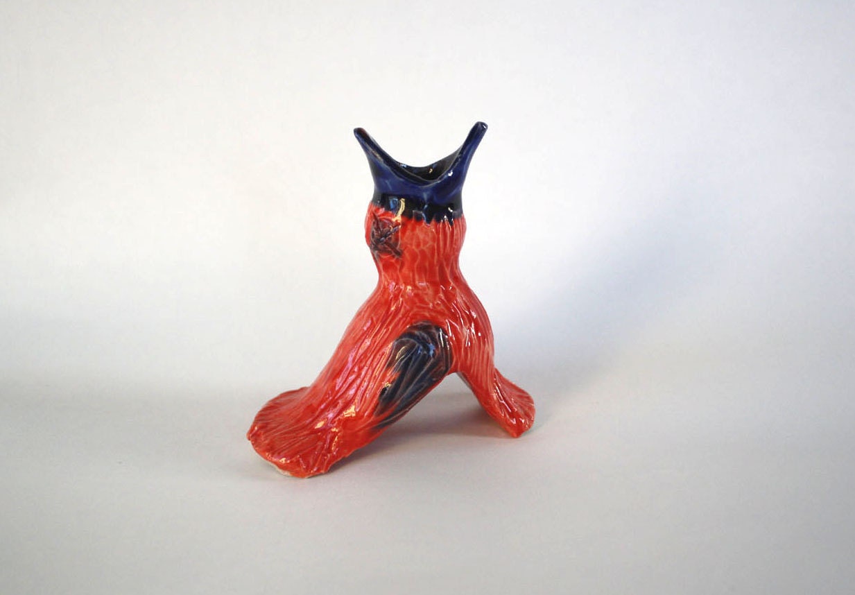 Red and Blue Zombie Pie Bird