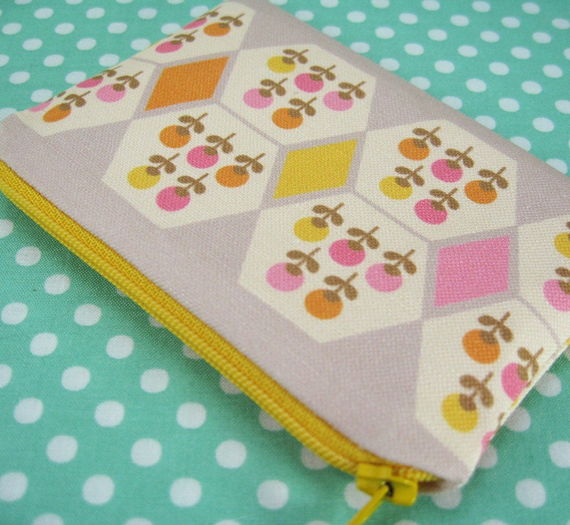 Hexagon Garden Change Purse - Original Smile Recipe Design