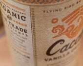 cacao vanilla orange...hot drinking chocolate made with 100% organic, natural fair trade ingredients