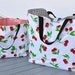 Extra Large Reversible Lined Oilcloth Tote Bag Beach