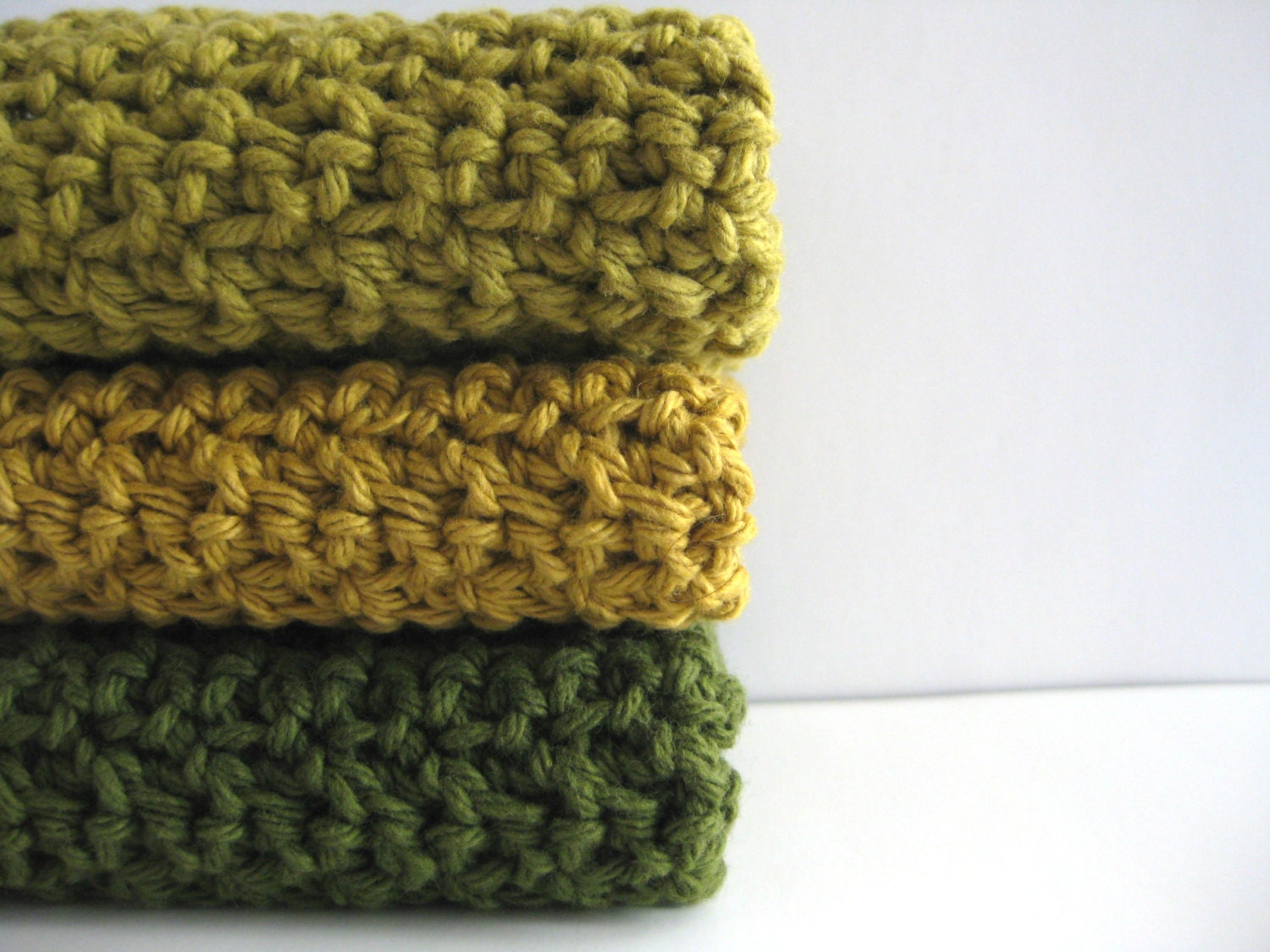 cotton crochet dishcloths AND you can pick the colors