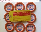 Pickers Sale. Vintage O Dells Dairy Milk Caps, New York, Red White and Blue (9)