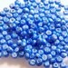 Vintage German Sky Blue Glass Spacer Beads 4x2mm (10g)