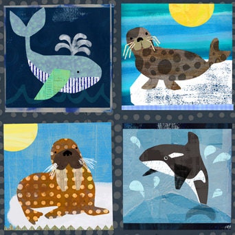 Arctic Animals 11x14