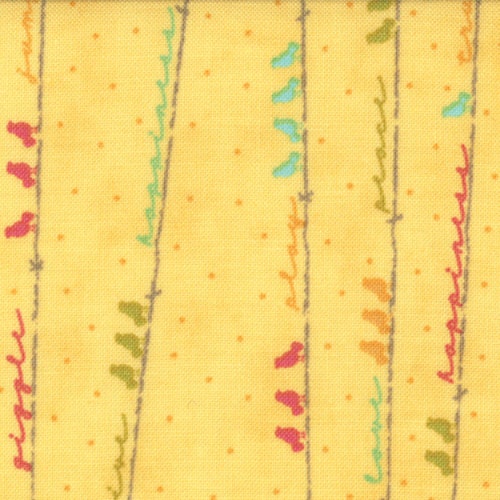 Noteworthy Yardage- Sing Out Loud in Yellow- 5502-25