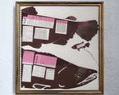 An Atlantic Salmon Framed Silkscreened Print