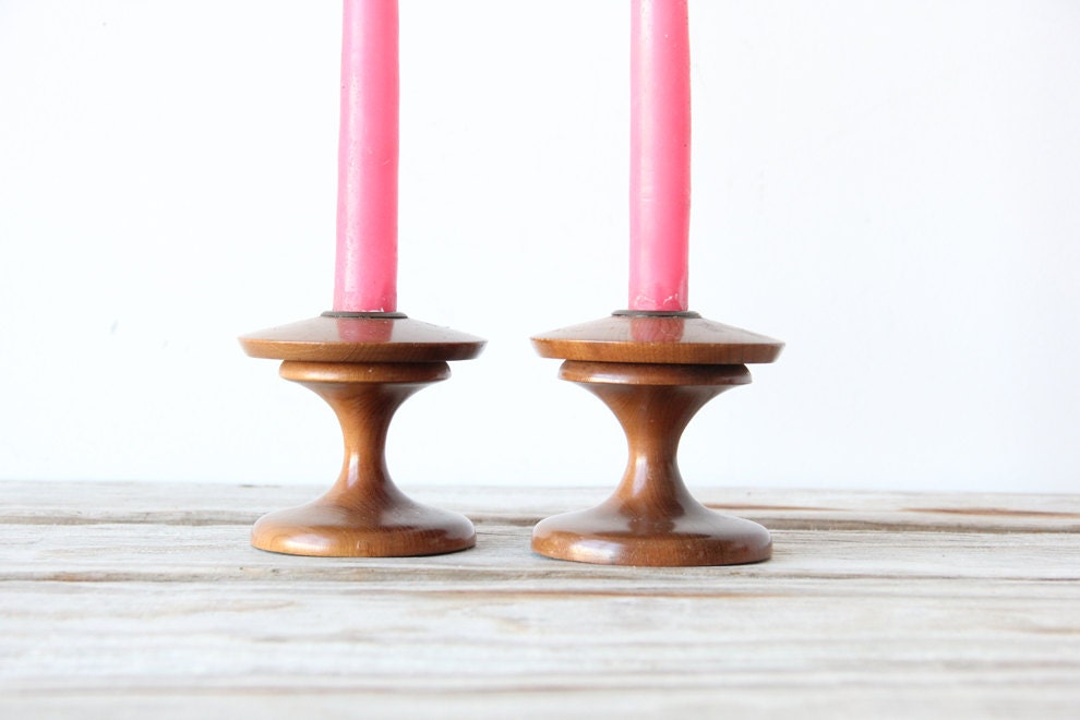 Pair of Danish Modern Candle Holders