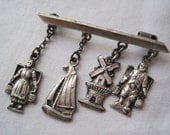 Vintage 830 Silver Dutch Brooch