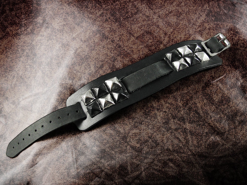 Leather Watch Cuff - The Studded Band