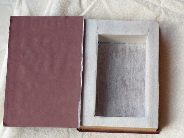 Painted Wood Overlay Hollow Book - Celebrity Oscars Swag Bag - Made to Order