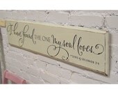 I have found the one my soul loves shabby cream and black sign