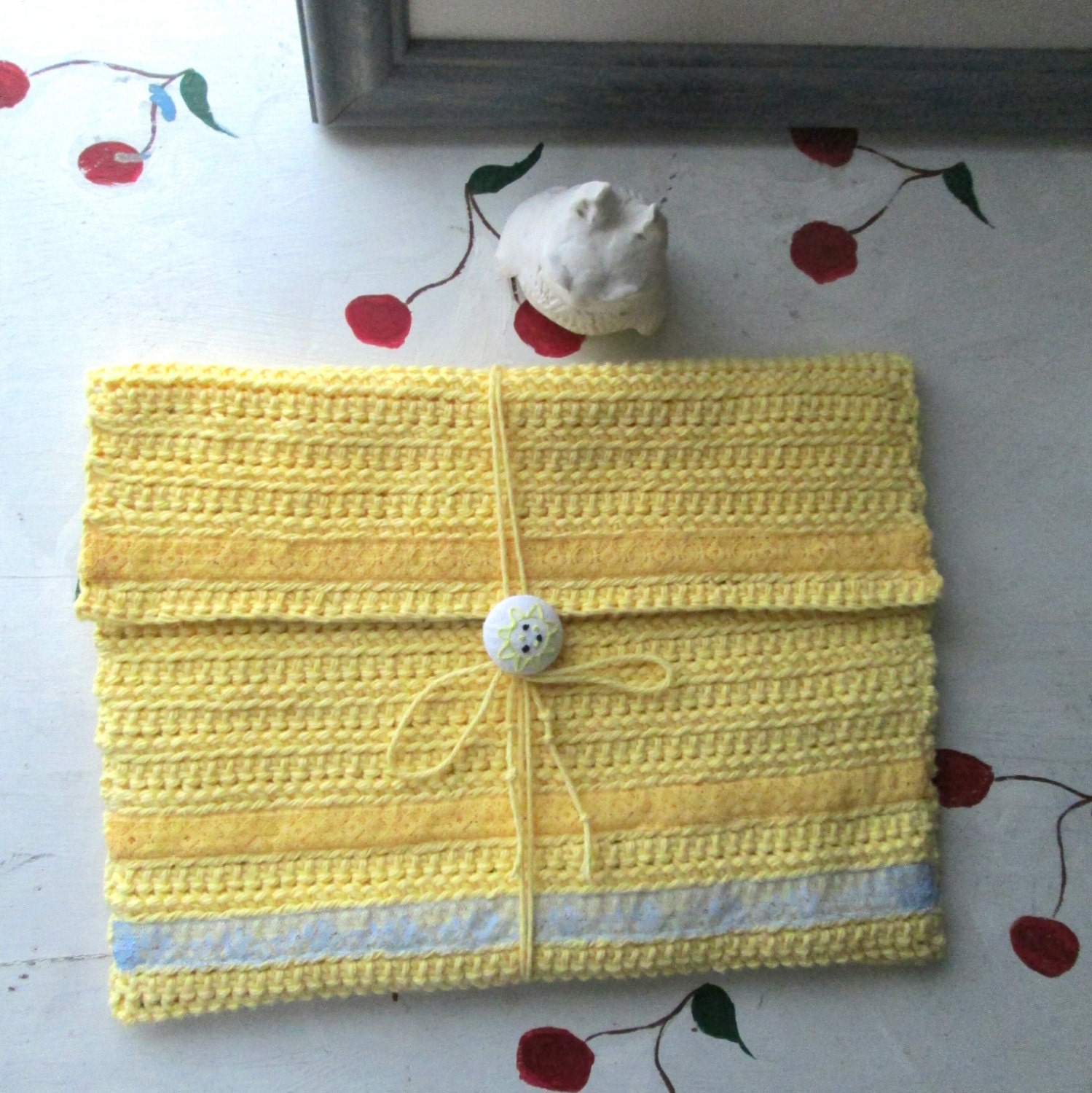 LAPTOP SLEEVE CUSTOM Crochet Tablet Android Ipad Reader