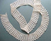 1 Plus Yards of Vintage Edwardian Design Lace Trim, Collars, Cuffs, Unused