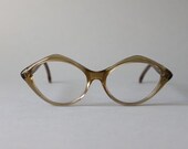 Vintage Glasses / 1960s Glasses / 60s Clear Glasses Frames