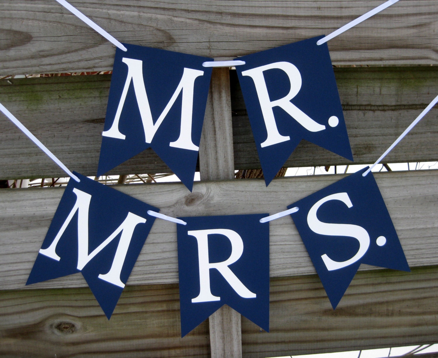 Mr and Mrs Banner Set in Navy