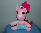 PINKIE PIE Baby Pony Plush inspired by My Little Pony Friendship is Magic MLP FiM