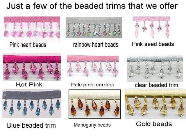 Beaded Trim for your bed crown
