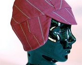 Winter Bike Hat (S) of Cozy Thick Upcycled Cotton