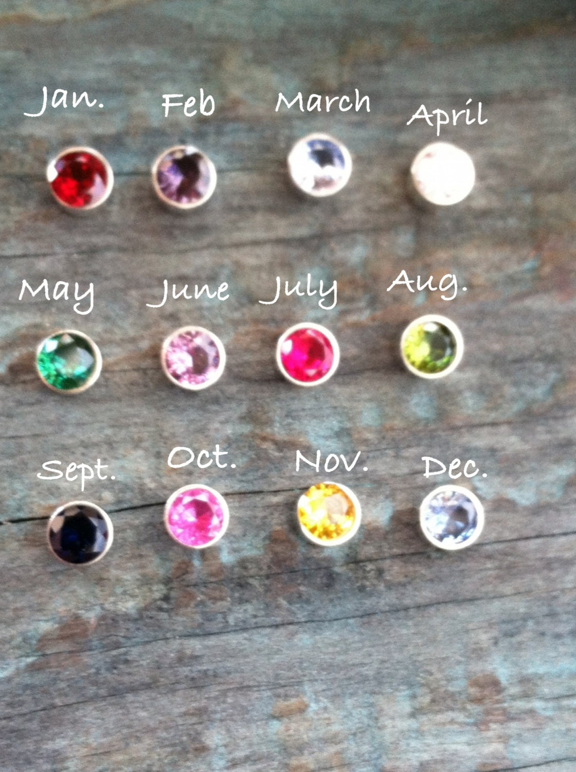 Faceted gem stone stacking rings... fine and sterling silver personalized rings