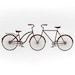 Bicycle Letterpress Card His and Her in Brown