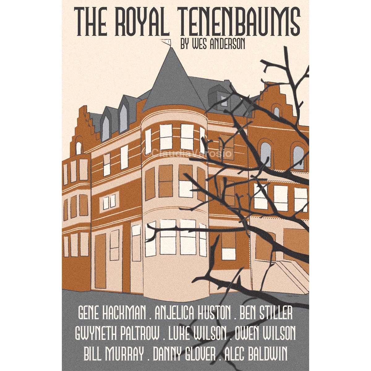 The Royal Tenenbaums 12x18 inches movie poster