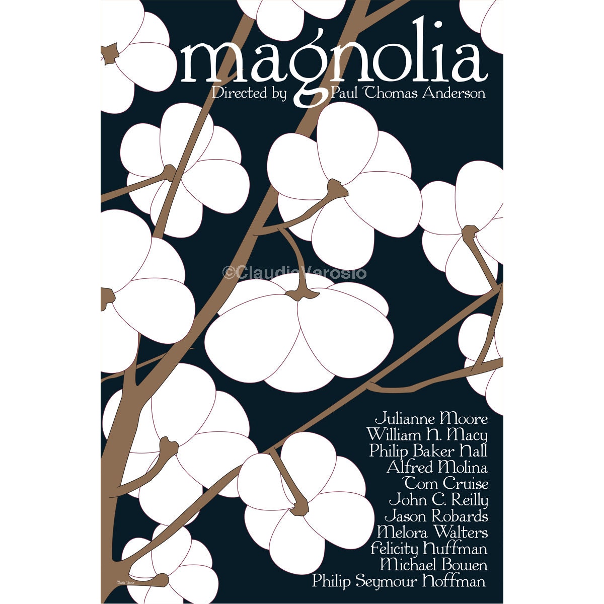 Movie poster print Magnolia 12x18 inches