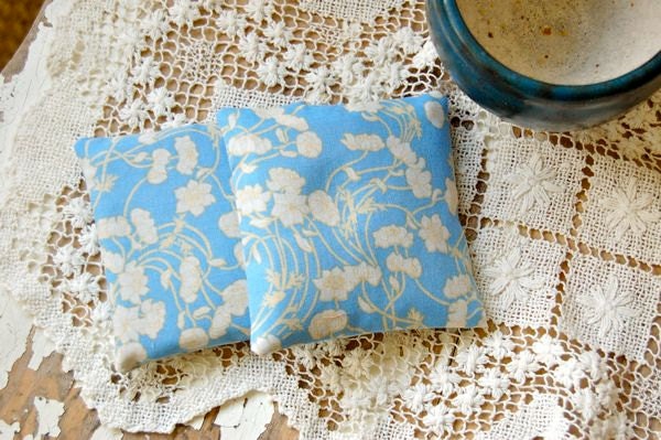Lavender Sachets: Liberty of London Fabric -- Soft French Blue