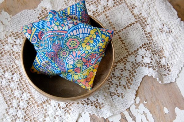 Lavender Sachets: Liberty of London fabric -- In Gorgeous Blue