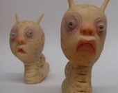 lowbrow Garden snail clay sculpture ooak art doll