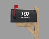 House number Address Mailbox 6" x 8" you choose the COLOR, FONT