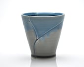 Cocktail Glass in Blue and Grey 12 Ounce
