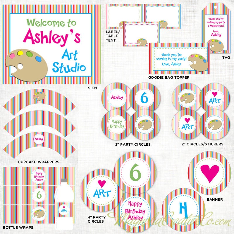 Art pARTy Printable Invitation - As Seen On Parenting.com