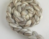 Mixed BFL Wool Roving - Ecru Spinning or Felting Fiber, Undyed