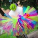 Tropical Birthday Tutu Set for newborn baby infant toddler girls - including sewn tutu and headband
