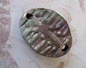 Through A Frosted Window Pane Raku Cuff or Choker