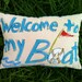 First Day Of Summer SPECIAL Welcome To My Boat Hand Painted Pillow